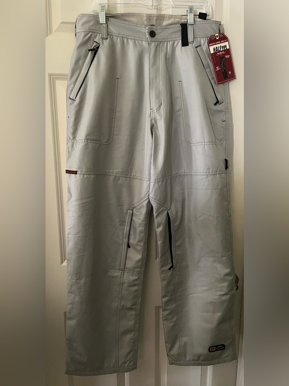 NWT Vintage Y2K Sonoma "Half Pipe" Technical Cargo Snow Pants snowboarding 34x32